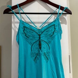 Strappy halter bathing suit cover up